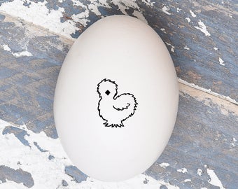 Silky Chicken Egg Stamp