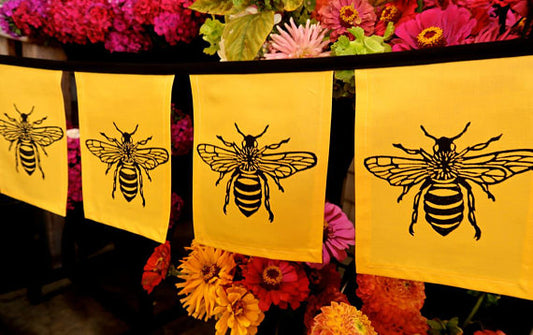 Honey Bee Prayer Flags