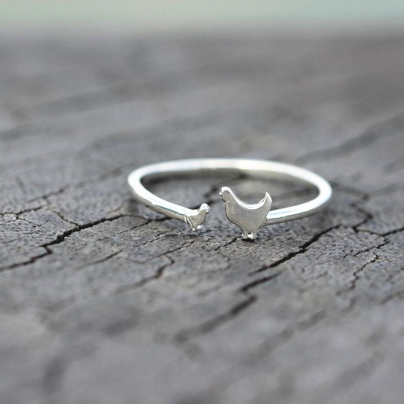 Sterling silver hen Rings