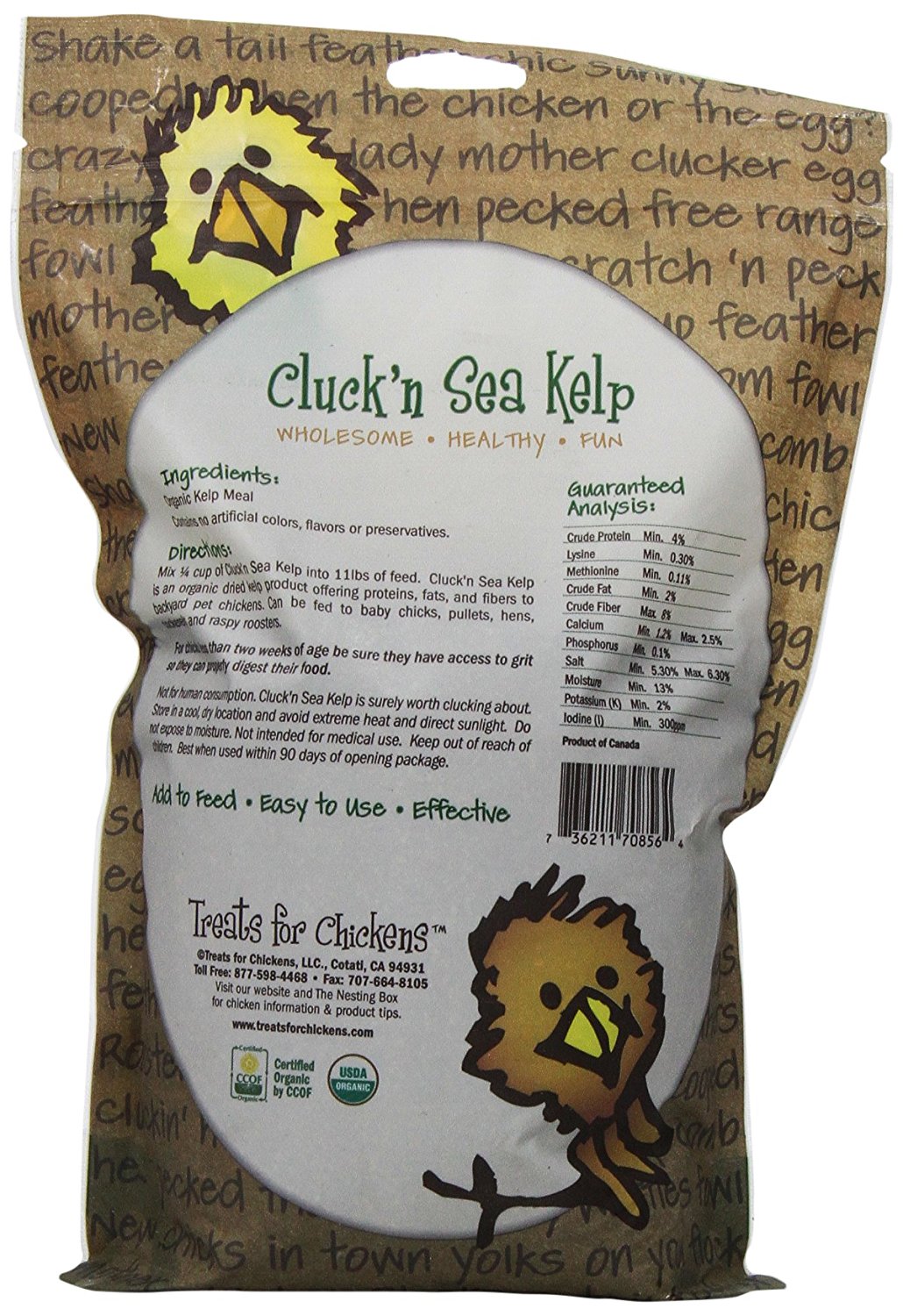 Organic Sea Kelp for Chicken - Orange Yolks?!